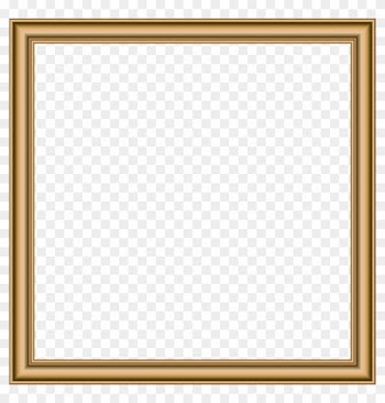 Gold Border Frame Transparent Png Image - Simple Gold Frame