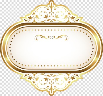 Gold border illustration, Gold Icon, Cartoon Golden Circle transparent background PNG clipart
