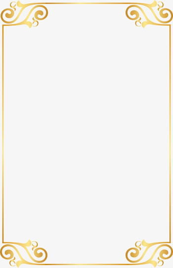 Gold Border Pattern Elements, Golden, Pattern, Frame PNG Image and ...
