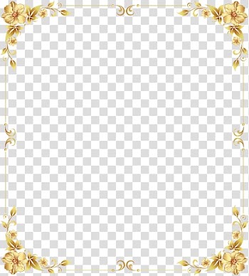 Gold border shading transparent background PNG clipart