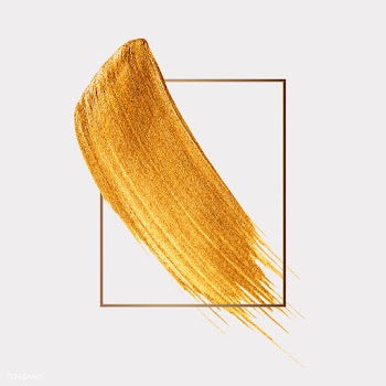 Gold brush stroke | Free stock vector - 552376