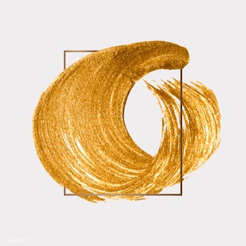 Gold brush stroke | Free stock vector - 552412