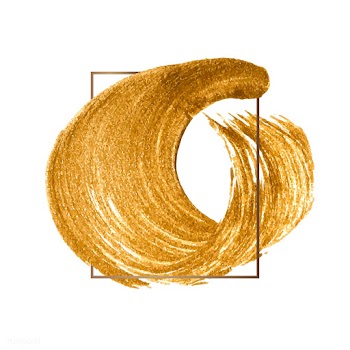 Gold brush stroke | Free stock vector - 552487