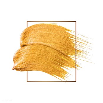 Gold brush stroke | Free stock vector - 552506