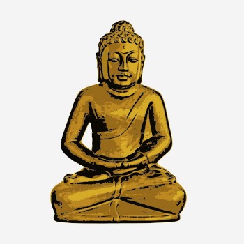 Gold buddha statue illustration. Free | Free Photo - rawpixel