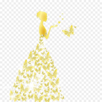Gold Butterfly Bride - Golden Bride 