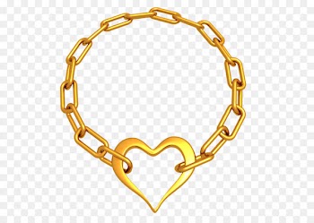 Gold chain of hearts 