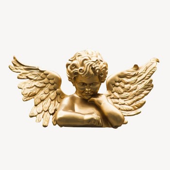 Gold cherub clipart, vintage sculpture | Free Vector - rawpixel