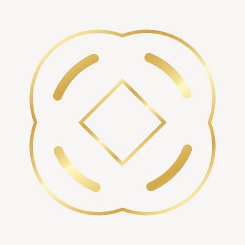 Gold Chinese badge, abstract collage | Free Vector - rawpixel