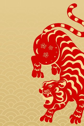 Gold Chinese tiger background, 2022 | Free Photo - rawpixel