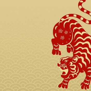 Gold Chinese tiger background, 2022 | Free Vector - rawpixel