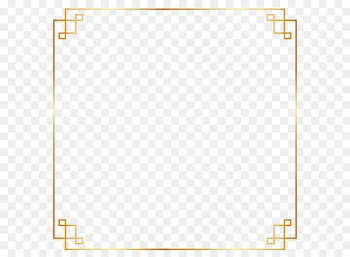 Gold Chinoiserie - Golden simple frame 