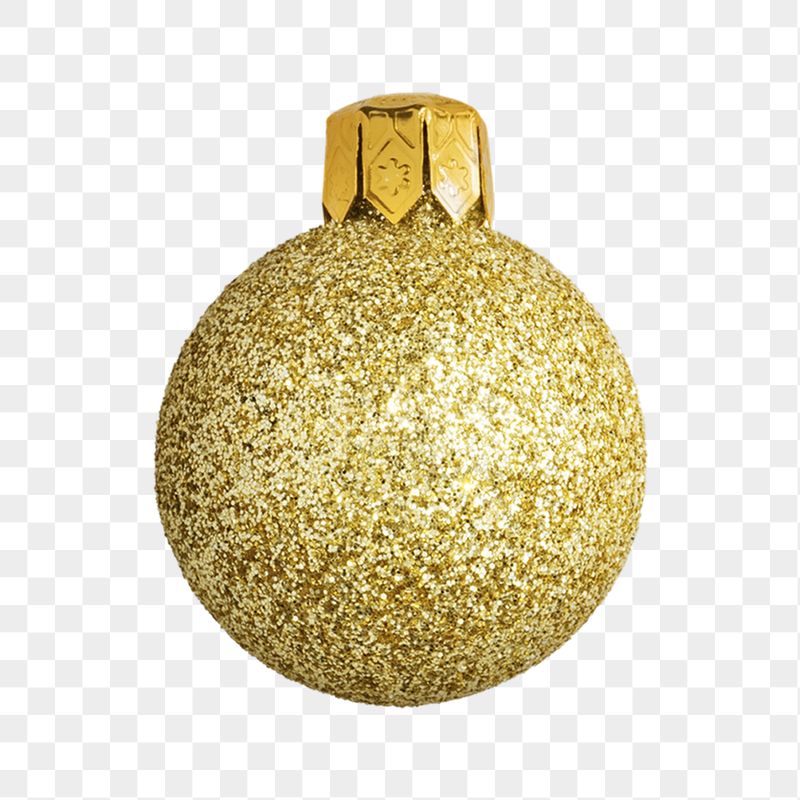 Gold Christmas bauble png decoration | Free PNG - rawpixel