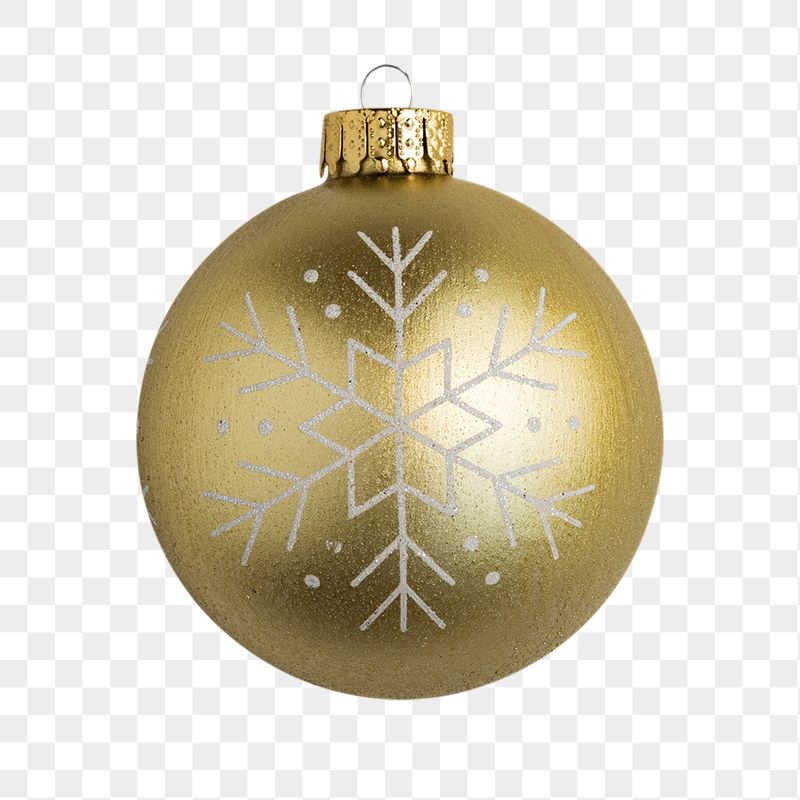 Gold Christmas bauble png decoration | Free PNG - rawpixel