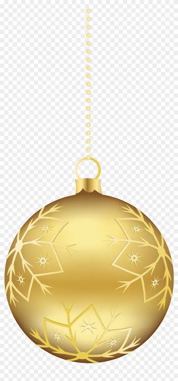 Gold Christmas Decorations Home Decorating Ideas - Gold Christmas Ornament Png