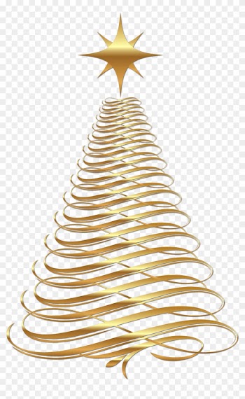 Gold Christmas Tree - Gold Christmas Tree Png