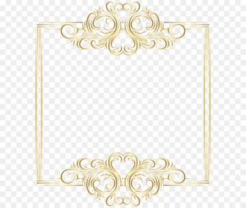 Gold Clip art - Gold Border Frame PNG Clip Art 