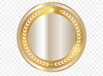 Gold Clip art - Golden and White Seal PNG Clipart Image 