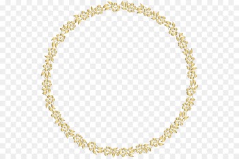 Gold Clip art - Golden Round Frame PNG Image 