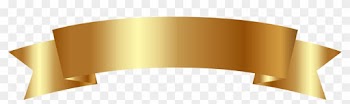 Gold Clipart Banner Pencil And In Color Gold Clipart - Gold Ribbon Banner Png