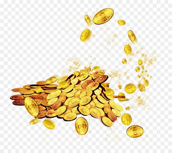 Gold coin Clip art - Gold Coins Starlight Floating material 