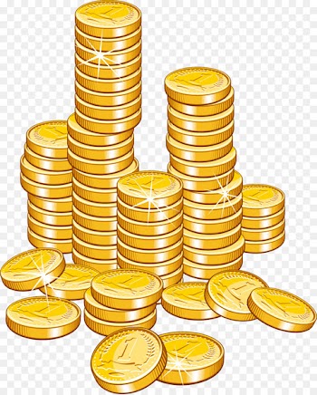 Gold coin Free content Clip art - Pile of gold coins vector material 
