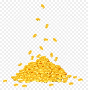 Gold coin Stock illustration Clip art - Pile of gold coins 