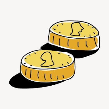 Gold coins clipart, finance illustration | Free PSD - rawpixel