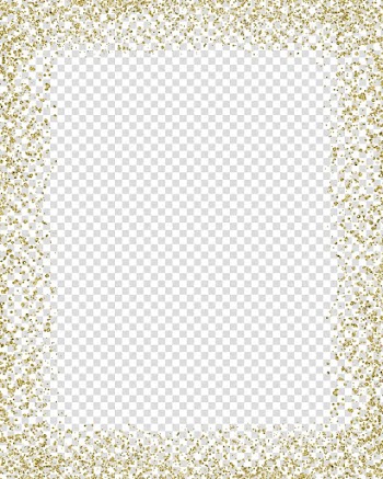Gold color border transparent background PNG clipart