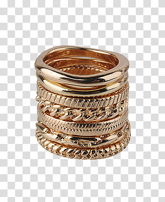 Gold-colored bangle transparent background PNG clipart