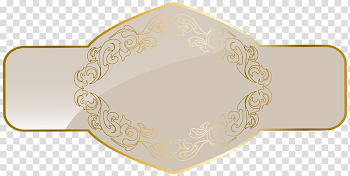 Gold-colored floral signage, Rectangle Font, Cream Luxury Label ...