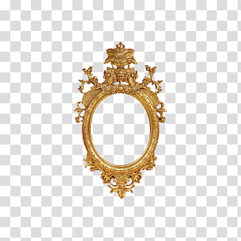 Gold-colored frame transparent background PNG clipart