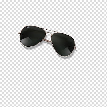 Gold-colored framed Ray-Ban Aviator illustration screenshot, Goggles Sunglasses, sunglasses transparent background PNG clipart