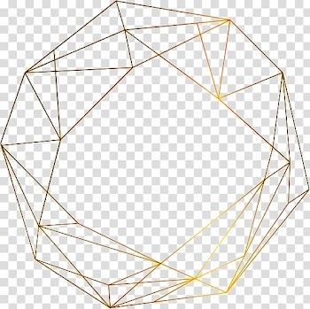 Gold-colored prism illustration, , line,Annulus transparent background PNG clipart