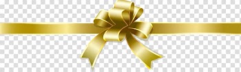 Gold-colored ribbon art, Gold Ribbon, Gold bow wrap transparent background PNG clipart