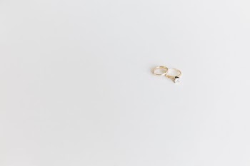 gold-colored rings