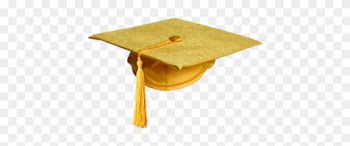 Gold Colour Graduation Hat Transparent Png - Gorro De Graduacion Dorado Png