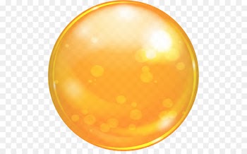 Gold Computer Icons Sphere - Bubble orange 