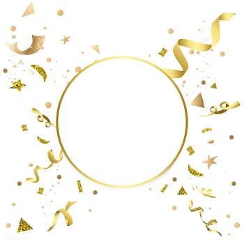 Gold confetti celebratory design | Free stock vector - 553703