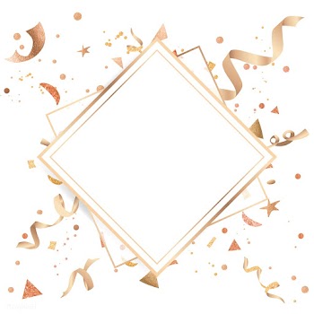 Gold confetti celebratory design | Free stock vector - 553713