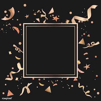 Gold confetti celebratory design | Free stock vector - 553722