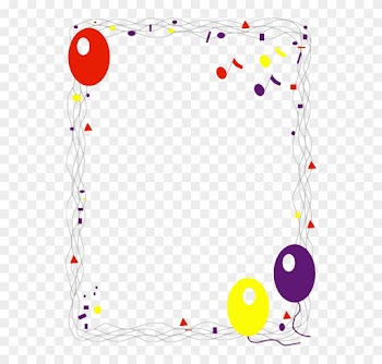 Gold Confetti Cliparts 26, Buy Clip Art - Happy Birthday Border Clipart