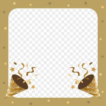 Gold confetti decoration png frame | Free PNG - rawpixel