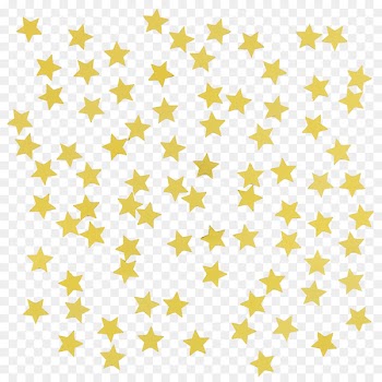 Gold Confetti Party Star Clip art - sticker 