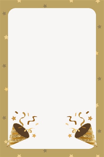 Gold confetti popper frame background, | Free Vector - rawpixel