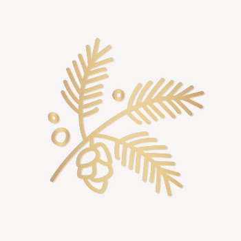 Gold conifer cone collage element | Free Vector - rawpixel