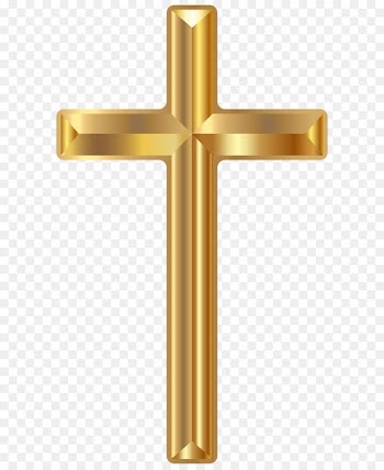 Gold Cross Computer file - Gold Cross PNG Transparent Clip Art Image 