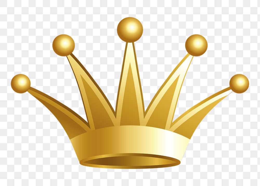 Gold crown png sticker, object | Free PNG - rawpixel