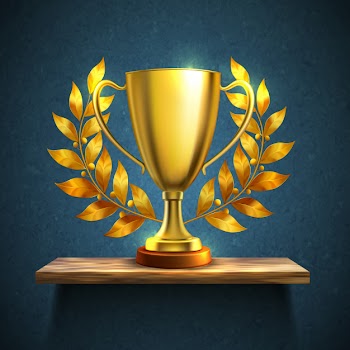 Gold cup illustration Free Vector