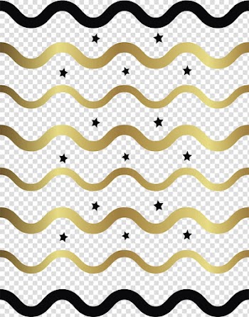 Gold curly frame illustration, Gold, Golden wave stripes transparent background PNG clipart
